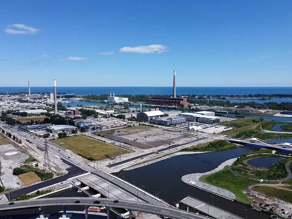 Port Lands neighbourhood in Toronto